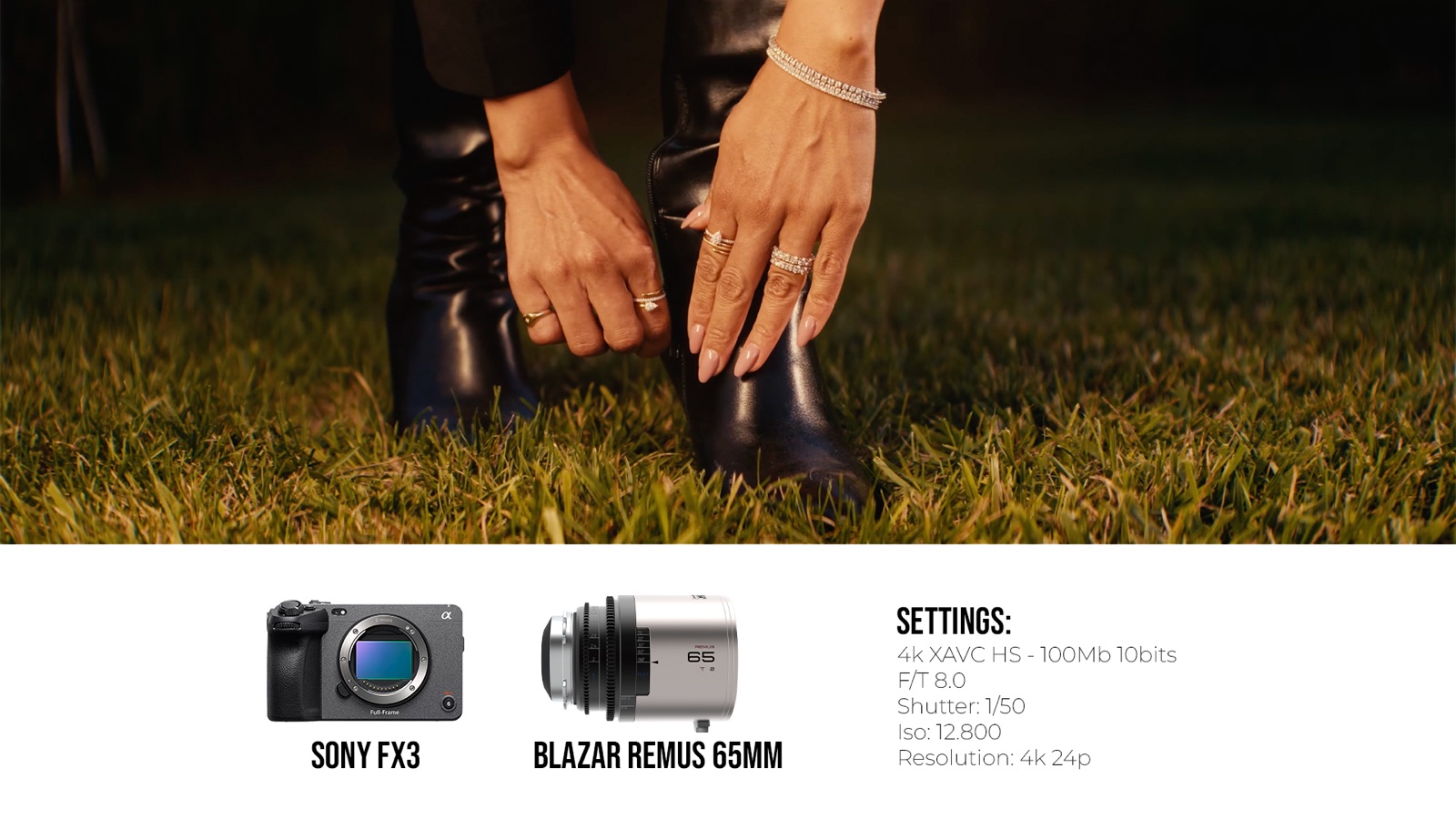 Frame and camera settings from Cavaliere