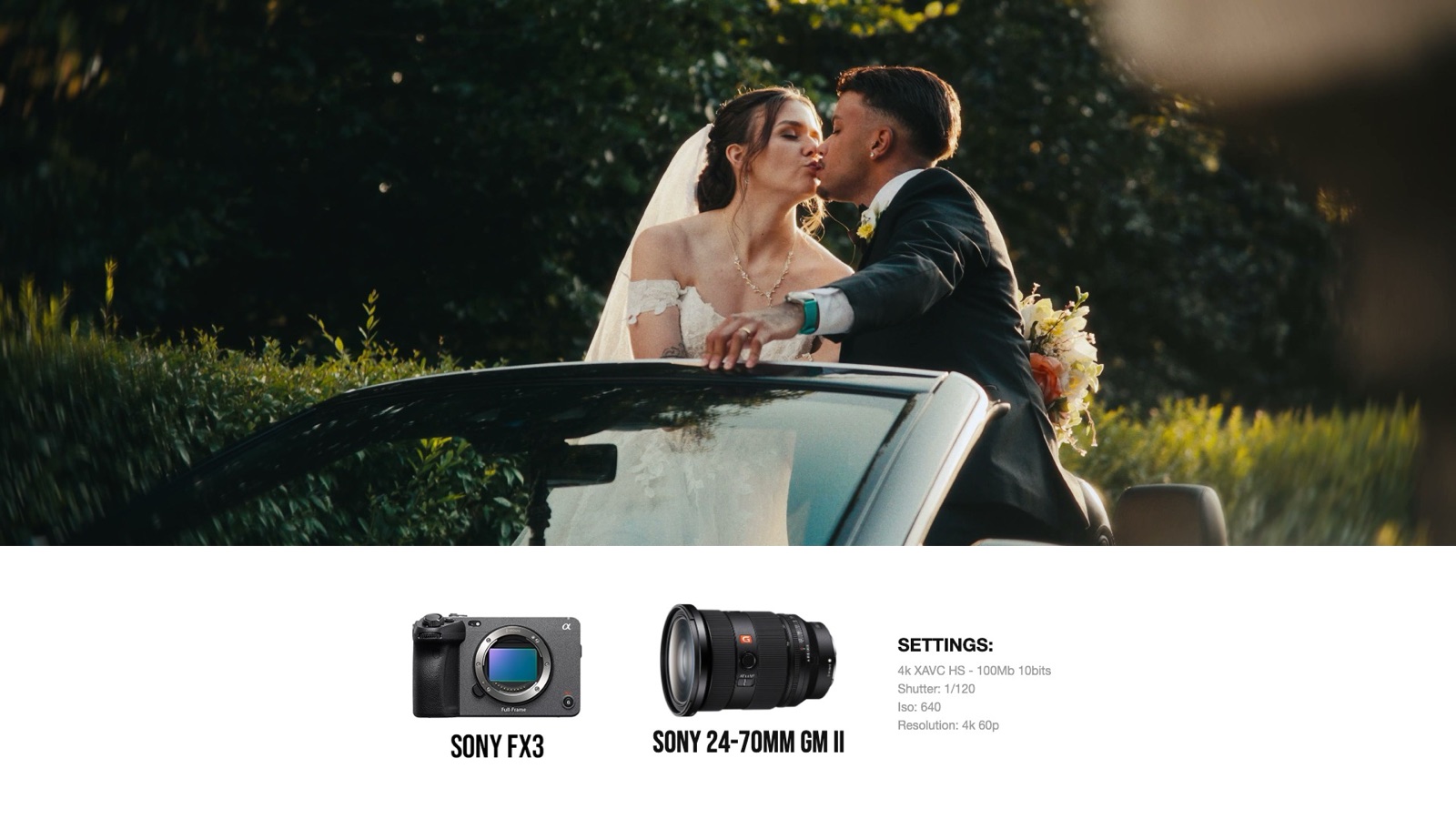 Frame and camera settings from Miranda & Ryan